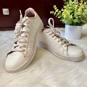 K-Swiss Women’s Low Court Style Sneakers White Pink Size 7